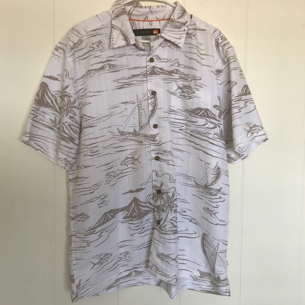 QUIKSILVER aloha shirt